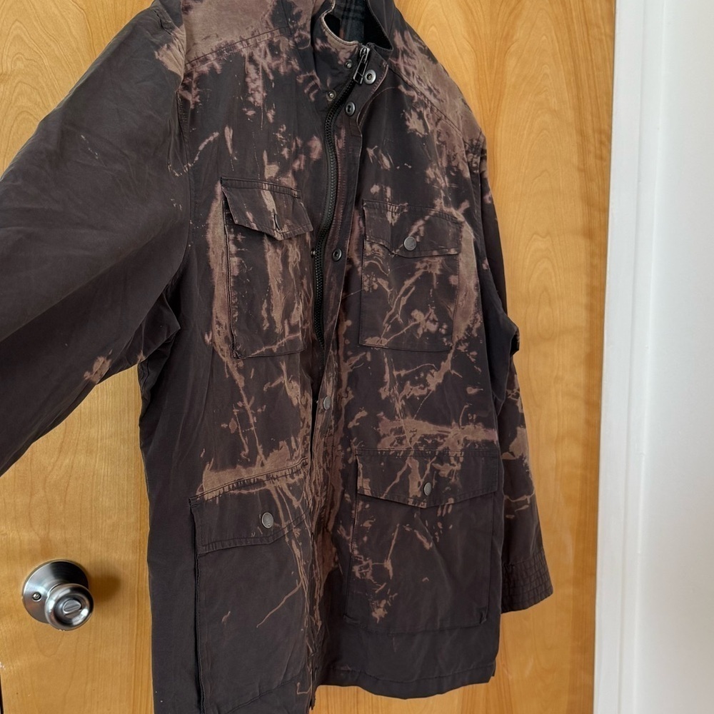 Rails Cardiff Custom Bleach-Dyed Military Utility Jacket size Men’s XXL - Picture 4 of 5